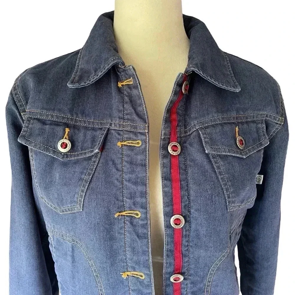 Patagonia Denim Jean Jacket Women Size S Classic Cozy Vintage W’s High Wire Hem